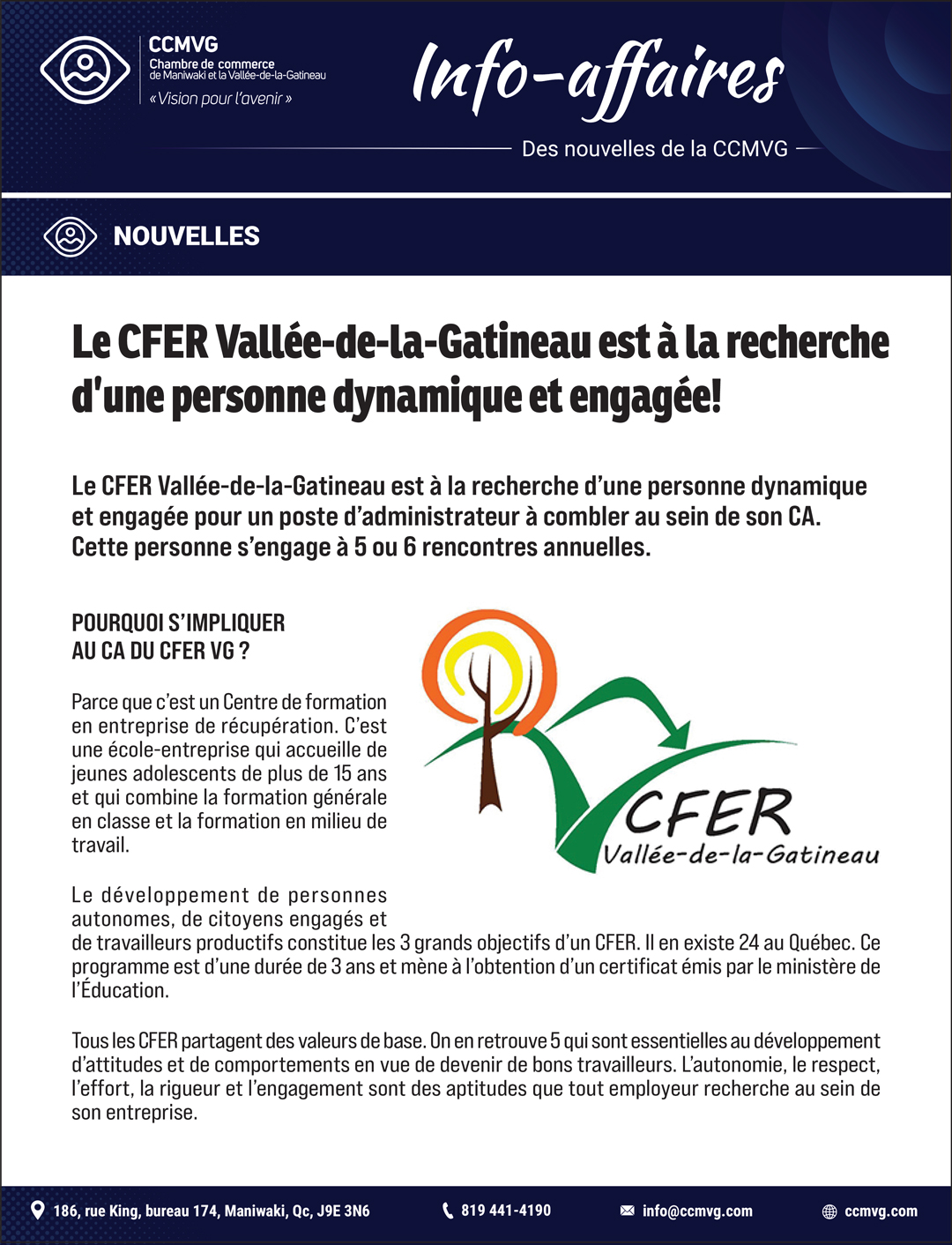 CFER Vallée de la Gatineau
